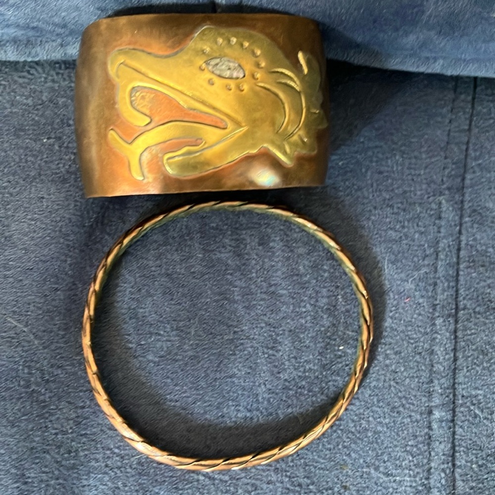Set of Brass Bracelets